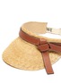 Detail View - Click To Enlarge - LOEWE - Gate' straw leather visor