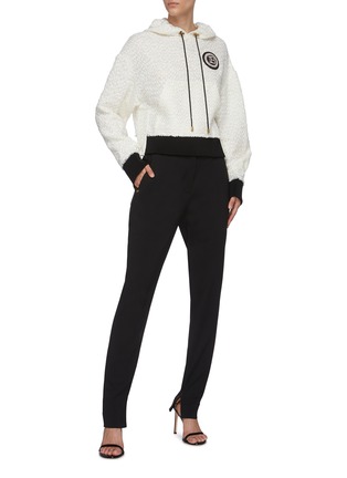 Figure View - Click To Enlarge - BALMAIN - High waisted cigarette pants