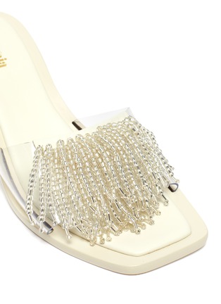 Detail View - Click To Enlarge - CULT GAIA - Uma' bead tassel pvc heel sandals