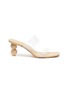 Main View - Click To Enlarge - CULT GAIA - Suri PVC band stacked heeled sandals