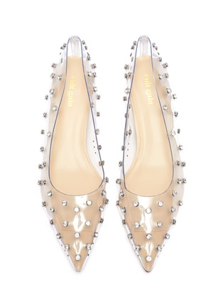 Detail View - Click To Enlarge - CULT GAIA - Roxy rhinestone embellished clear PVC pumps