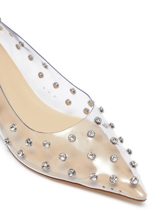 Detail View - Click To Enlarge - CULT GAIA - Roxy rhinestone embellished clear PVC pumps
