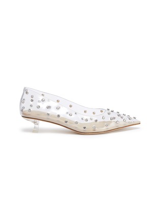 Main View - Click To Enlarge - CULT GAIA - Roxy rhinestone embellished clear PVC pumps