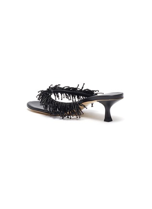  - CULT GAIA - Hera beaded tassel heeled leather thong sandals