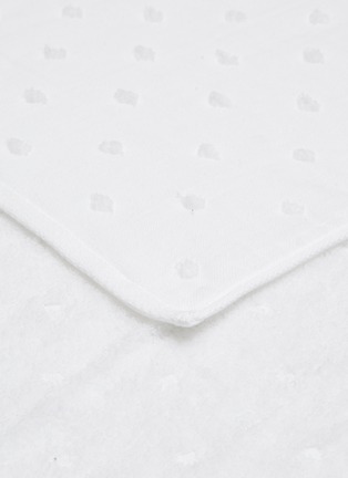Detail View - Click To Enlarge - UCHINO - Zero Twist Gauze Dot wide bath towel – White