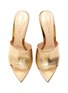 Detail View - Click To Enlarge - GIANVITO ROSSI - Point toe heeled leather mule sandals