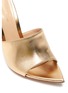 Detail View - Click To Enlarge - GIANVITO ROSSI - Point toe heeled leather mule sandals