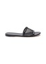 Main View - Click To Enlarge - GIANVITO ROSSI - Fishnet mesh flat slides