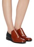 Figure View - Click To Enlarge - DRIES VAN NOTEN - Bicolour leather loafers