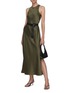 Figure View - Click To Enlarge - FRAME - Silk Side Slit Sleeveless Maxi Dress