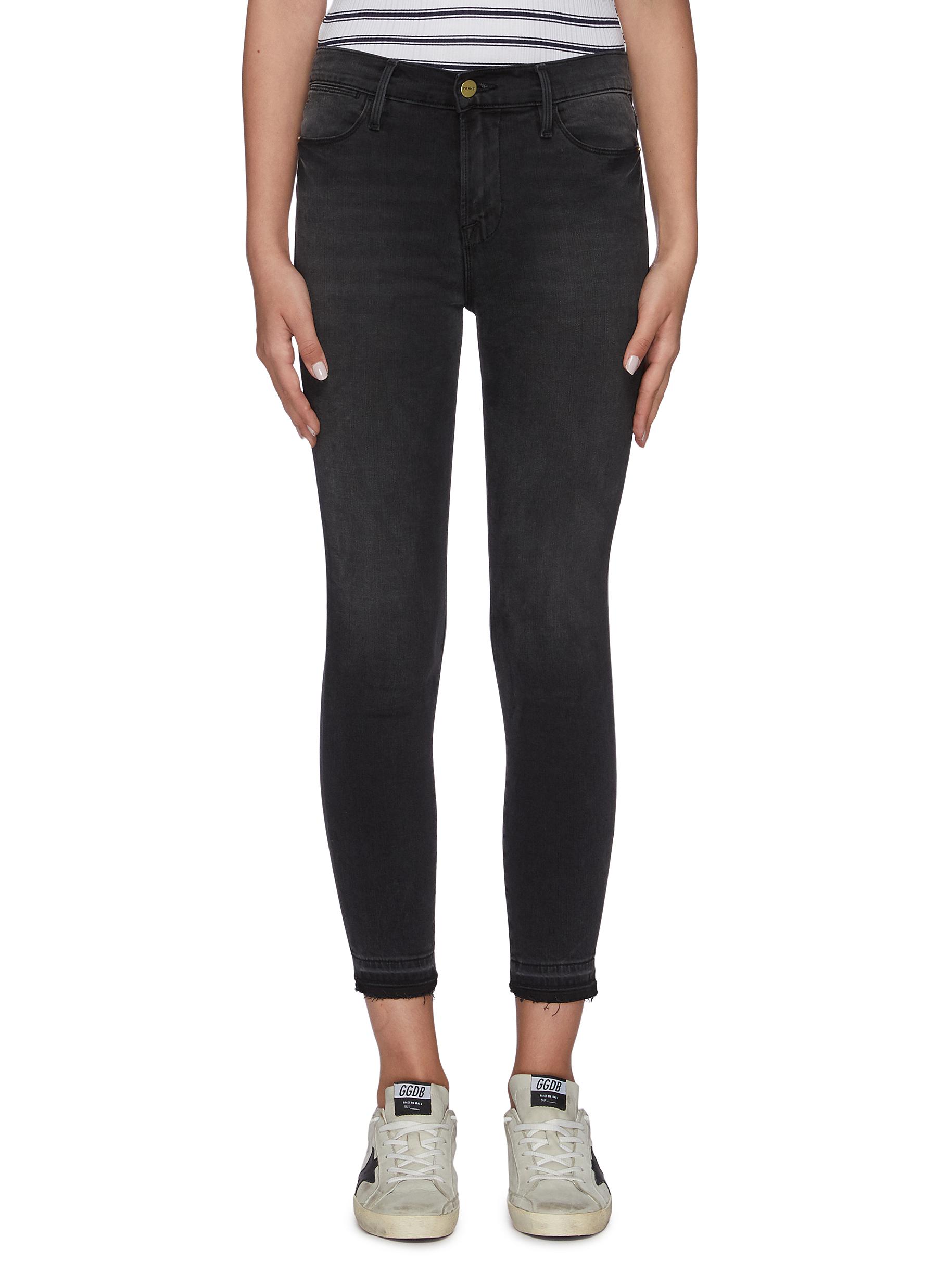 released hem skinny jeans