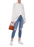 Figure View - Click To Enlarge - FRAME - Le High ripped knee crop skinny jeans