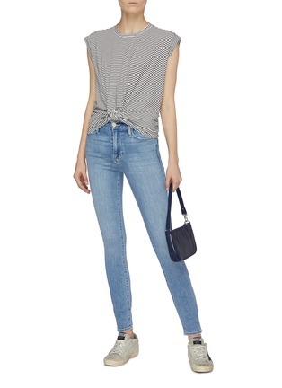 Figure View - Click To Enlarge - FRAME - 'Le High Skinny' light wash jeans