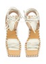 Detail View - Click To Enlarge - JACQUEMUS - Valerie' square toe sculpted heel sandals