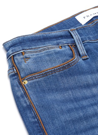  - FRAME - Le High' Contrast Seam Crop Denim Skinny Jeans
