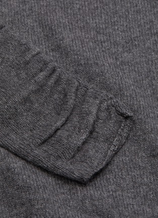  - FRAME - Gabby' Ruched Sleeve Crewneck Cashmere Knit Sweater