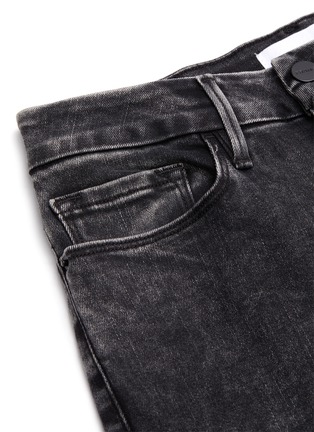  - FRAME - Le Crop' Boot Cut Raw Edge Wash Denim Jeans
