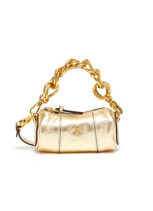 Main View - Click To Enlarge - MANU ATELIER - 'Micro Cylinder' thick chain leather shoulder bag