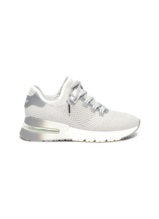 Main View - Click To Enlarge - ASH - 'Krush Lurex' perforated glitter knit sneaker