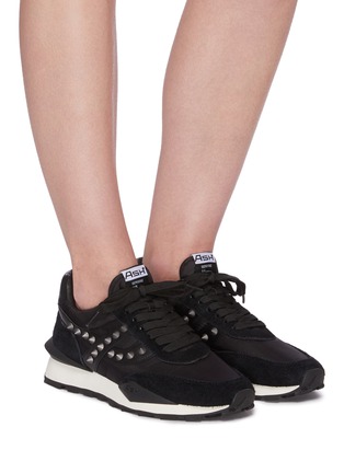 Figure View - Click To Enlarge - ASH - Spider Studs' low top lace up sneakers