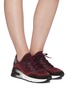 Figure View - Click To Enlarge - ASH - 'Krush' Dégradé knit sneakers