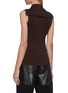 Back View - Click To Enlarge - PETER DO - Half zip rib knit sleeveless top