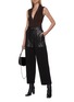 Figure View - Click To Enlarge - PETER DO - Half zip rib knit sleeveless top