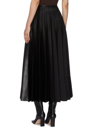 Back View - Click To Enlarge - PETER DO - 'Lea' pleated leather skirt