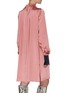 Back View - Click To Enlarge - ROKSANDA - 'CAROLINA' Collect Neck A-line Dress