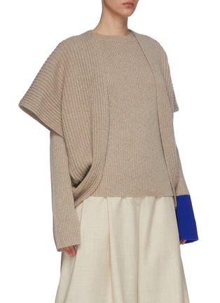 Detail View - Click To Enlarge - ROKSANDA - 'Tavi' Knitted Turtleneck Sweater