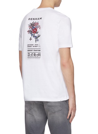 Back View - Click To Enlarge - DENHAM - 'Whitlow' floral print back pocket T-shirt