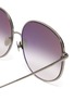 Detail View - Click To Enlarge - LINDA FARROW - Marisa angular sunglasses