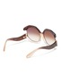 Figure View - Click To Enlarge - LINDA FARROW - Bardot angular acetate frame oversized sunglasses