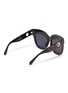Figure View - Click To Enlarge - LINDA FARROW - 'Dunaway' embellished oversized thick frame sunglasses
