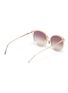 Figure View - Click To Enlarge - LINDA FARROW - 'Angelica' acetate cateye sunglasses