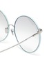 Detail View - Click To Enlarge - LINDA FARROW - Zanie round metal frame oversized sunglasses