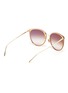Figure View - Click To Enlarge - LINDA FARROW - Acetate frame metal tips cateye sunglasses