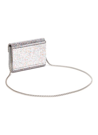 Figure View - Click To Enlarge - JIMMY CHOO - Candy' asymmetric flap glitter clutch