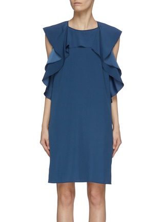 Main View - Click To Enlarge - VICTORIA, VICTORIA BECKHAM - Ruffle front dress