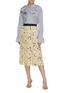 Figure View - Click To Enlarge - VICTORIA, VICTORIA BECKHAM - Micro check ruffle shirt
