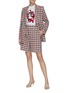 Figure View - Click To Enlarge - VICTORIA, VICTORIA BECKHAM - Gingham check print shorts