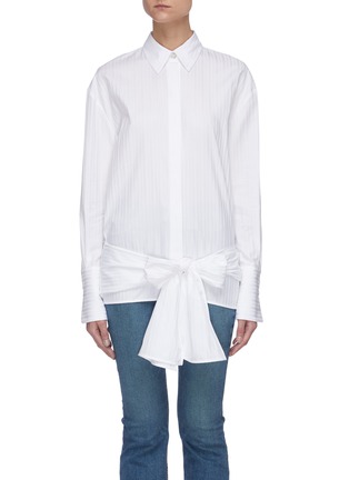 Main View - Click To Enlarge - VICTORIA, VICTORIA BECKHAM - Bow tie front shirt