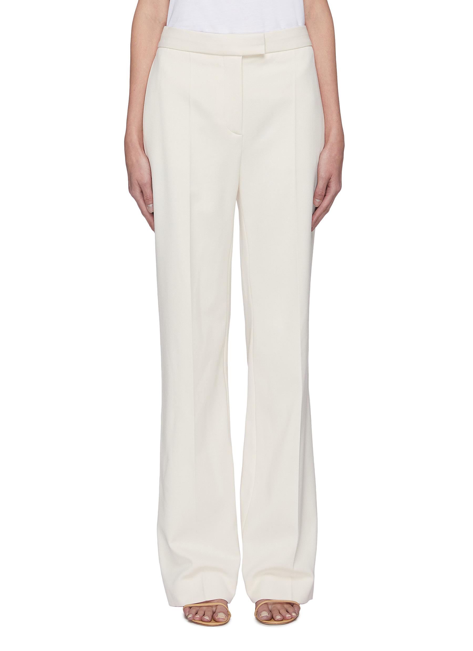 VICTORIA VICTORIA BECKHAM HIGH-WAISTED STRAIGHT LEG SUITING PANTS