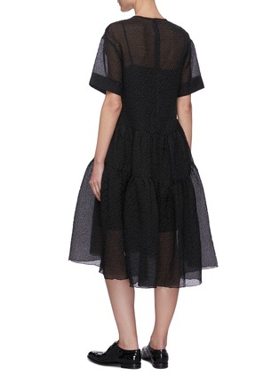 Back View - Click To Enlarge - VICTORIA, VICTORIA BECKHAM - Exaggerated cocoon dress