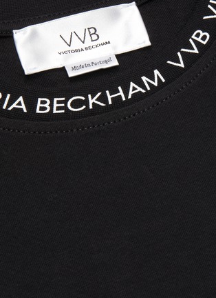  - VICTORIA, VICTORIA BECKHAM - Logo collar rib T-shirt