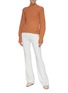 Figure View - Click To Enlarge - VICTORIA, VICTORIA BECKHAM - Bell sleeve cable knit sweater