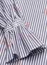 Detail View - Click To Enlarge - VICTORIA, VICTORIA BECKHAM - Striped music notes pattern tied-neck dress