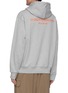 Back View - Click To Enlarge - WOOYOUNGMI - Embroidered logo patch cotton hoodie