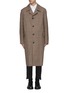 Main View - Click To Enlarge - WOOYOUNGMI - Single breasted check wool long coat