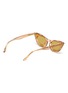Figure View - Click To Enlarge - MØY ATELIER - Come Fly With Me' gold thread accent cateye sunglasses